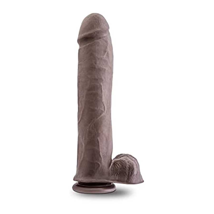 Blush Au Naturel 11.5 Inch Sensa Feel Dual Density Dildo - Ultra Soft Realistic 2.5 Inch Thick Fat Large Sex Toy - Flexishaft fo