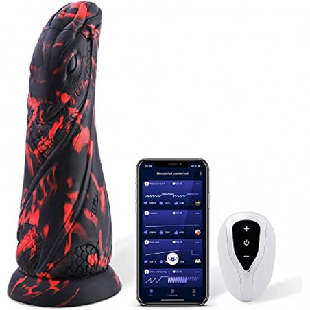 Dragon Dildo for Machine, Huge Soft Dildos with Remote Control for Female, Fantasy Strap On Long Dildo for Women