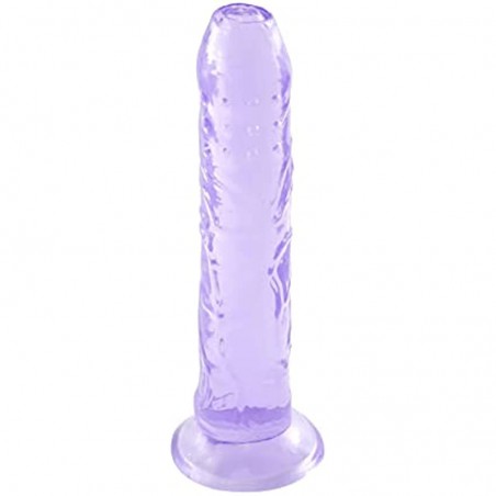 7.9 in Realistic Dildo,Purple Dildo with Strong Suction Cup for Hands-Free Play,Sex Toy for Women