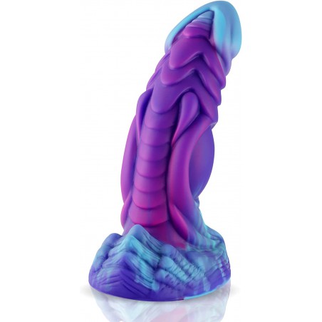 Realistic Silicone Dildo--Kaatje, Wildolo 6.20" Dildo with Suction Cup, Flexible Fantasy Adult Toy, Sex Toy for Men & Women --Purple and Blue