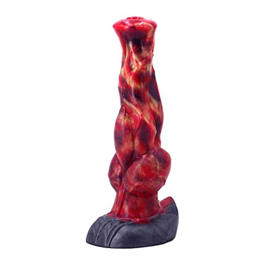 Realistic Thick Horse Dildo with Suction Cup, 9.5 inch Large Dragon Black Silicone Anal Butt Plug Adult Toys Dildo for Women and