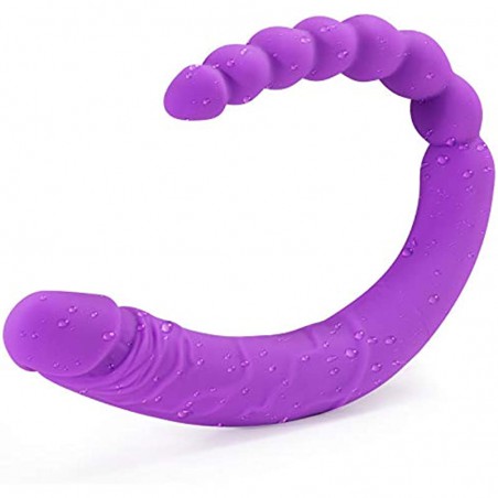 Realistic Double Ended Silicone Dildo Beginner Dildo  Huge Dildo, Realistic Penis Anal Sex Toys for G-spot Stimulation for Women and Couples