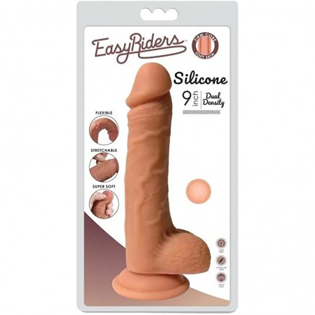 Easy Riders Dual Density Silicone Dildo - 9 Inch