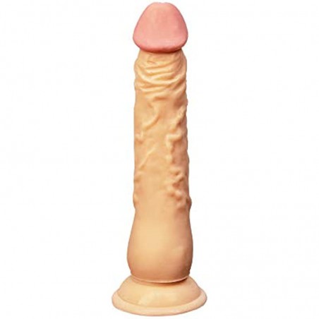 Pure Love 8 inch Extra Long Dildo with Suction Cup, Beige Color, Adult Sex Toy