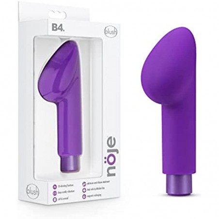 Noje B4 - Puria Silicone Rechargeable Vibrator for External, Clitoral Pleasure - 10 Vibrating Modes - Ultrasilk Smooth - Rumblet