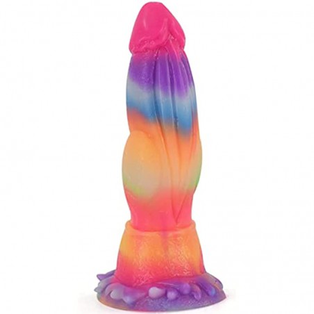 Huge Monster Dildo with Suction Cup, Realistic Luminous Animal Dildos for Women Sex Toys (M)