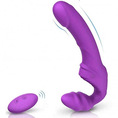Relaxation Tools 10 Frequency Vibrating Strap On Dildo