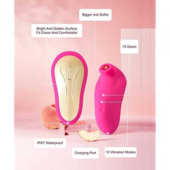VIVI KISS NAJA Suction Vibrator, Rose Gold / Black Gold / Purple Gold