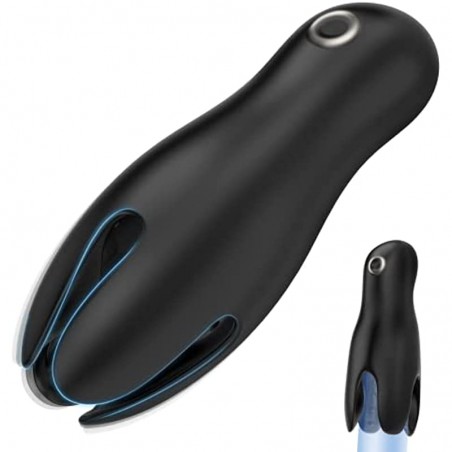 Vibrating Male Masturbator Penis Vibrator, Half Wrapped Mens Vibrator with 10 Vibration Modes for Penis and Glans Stimulation, Adult Sex Toys Male Vibrator for Men Masturbation & Prolong Endurance