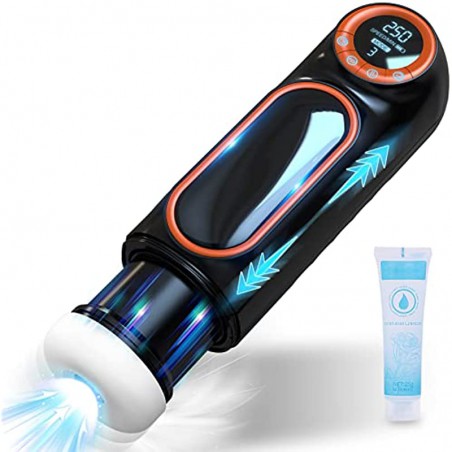 Automatic Male Masturbator with Powerful Vibrating & Thrusting Mode, Krumppo Self-Sucking Masturbation Stroker for Men with Realistic Fleshy Tight Channel, Male Masturbating Sex Toys, Sound Speaker