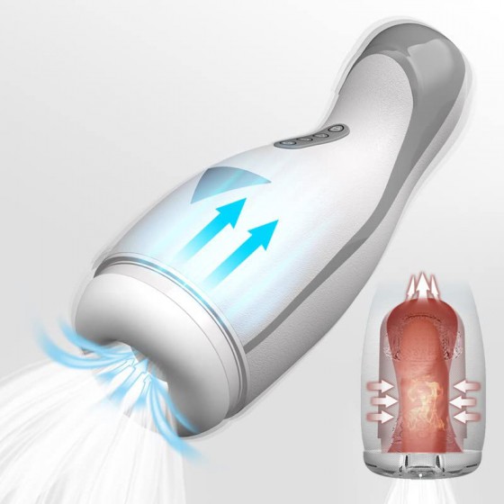 Automatic Sucking Blowjob Sex Machine Male Masturbator, Adult Sex Toys for Men, Vibrating Heating Hands Free Men's Sex Toy Stroker Penis Vibrator, Masturbators Pocket Pussy for Men Pleasure Realistic
