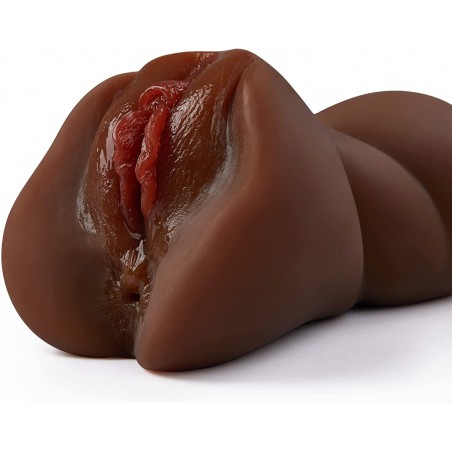 Pocket Pussy Realistic Male Masturbator, Male Masturbator Toy with Fat Lips Vagina and Tight Anus Sex,  Pocket Pussy Mens Stroker Sexual Adult Toys Sex Toys for Men Masturbation