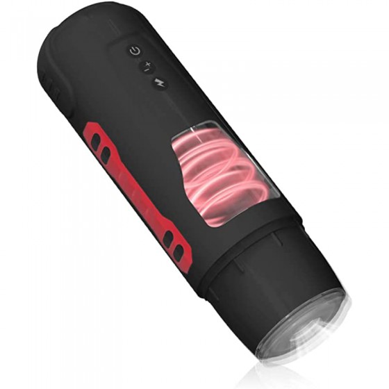 MMQ Automatic Male Masturbator Cup with 7 Thrusting &Rotating & 3stretching for Penis Stimulation, Electric Male Masturbators with 4.5 inch Realistic Sleeve Pocket Pussy Male Stroker Toy-Black