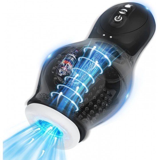 Automatic Male Masturbator Sucking Toy,KUUVAL Penis Pumps with 7 Sucking & 7 Vibrations for Men Enlargement,Blowjob Machine Stroker for Hands Free,Adult Sex Toy Rechargeable