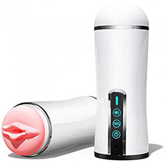 3D Realistic USB Cable Rechargeable Training Masturbator Toys Men Quiet Auto Charging Masturbation Waterproof Automatic Male Silicone Electric Vagina Textured Stroker Oral