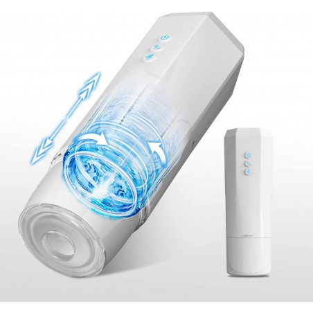 Automatic Male Masturbator with 7 Powerful Thrusting & Rotating Modes, Kaysroal 3D Large Grain Texture Pocket Pussy Blowjob Stroker Masturbation Cup, Adult Sex Toys for Men