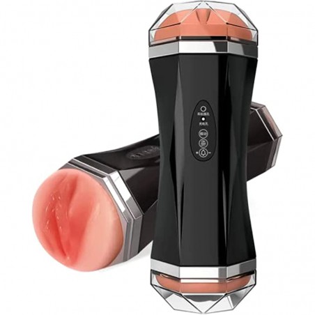 Male Masturbator, Sucking Male Masturbators Cup with Vibration & 3D Textured, Pocket Pussy Male Stroker, Adult Male Sex Toys for Men