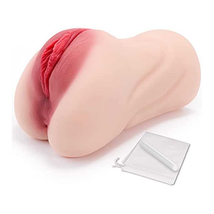 Pocket Pussy Male Masturbators Sex Toys for Men, Sex Stroker with 3D Realistic Vagina and Tight Anal for Men Masturbation, Porta
