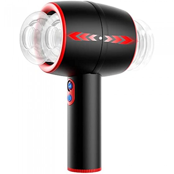 Automatic Male Masturbator, AMOVIBE Male Masturbators Cup with 3 Thrusting Modes, Double Speed Magnetic Charging Sex Toys for Men, Open Ended Thrusting Pocket Pussy, Adult Sex Toys & Games