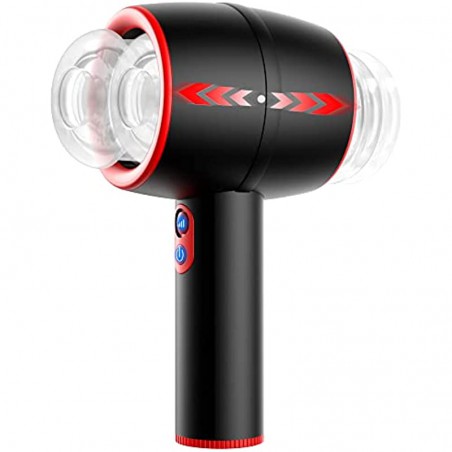 Automatic Male Masturbator, AMOVIBE Male Masturbators Cup with 3 Thrusting Modes, Double Speed Magnetic Charging Sex Toys for Men, Open Ended Thrusting Pocket Pussy, Adult Sex Toys & Games
