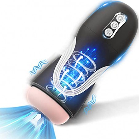 Automatic Male Masturbators Sucking, Edan's Secret Oral Sex Stroker Toy with 7 Suction & 10 Vibration, Blowjob Pocket Pussy Adult Oral Sex Toys for Men Realistic Male Masturabatoring Hands-Free Orgasm