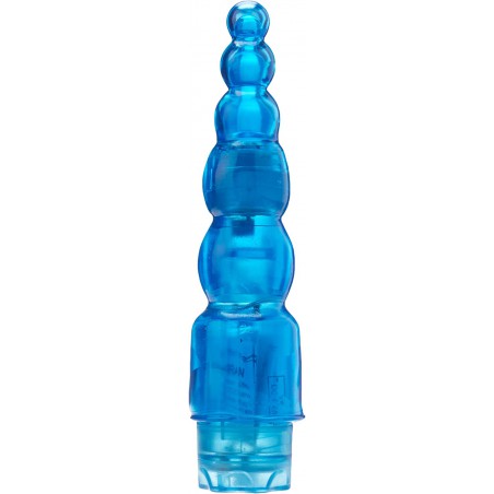 Golden Triangle Jelly Joystick Waterproof Vibrator, Blue