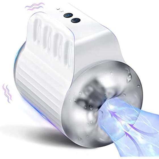Automatic Male Masturbators Cup with 4 Suction & 10 Vibration Modes, Vibrating Sucking Male Masturbation Cup Adult Sex Toys for Men Sex Pleasure, Hands Free Pocket Pussy Stroker Penis Trainer