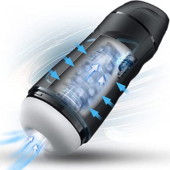 Automatic Male Masturbators Cup with 3 Suction&Vibration,Male Masturbator Stroker Men’s Sex Toys,Electric Pocket Pussy 3D Textured for Men Masturbation,Adult Male Blowjob Sex Toys