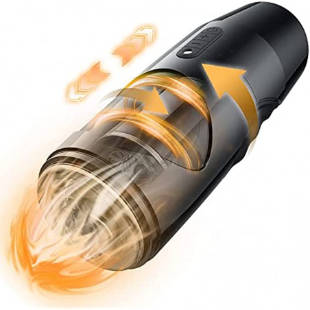 Automatic Male Masturbator, Electric Male Masturbator Cup with 8 Thrusting and 360°Rotation Modes, Male Stroker 3D Textured Sleeve Blow Job Sex Toys for Men, Adult Male Masturbator Cup Pocket Pussy
