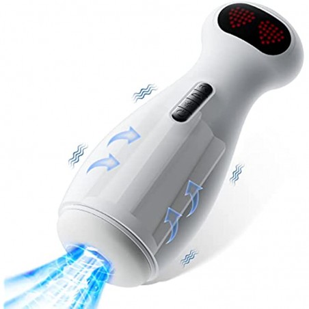 Automatic Sucking Male Masturbator ，2 Sound Modes，12 Powerful Vibrations All-Inclusive Penis ，Automatic Male masturbator 3 Sucking Thrust Modes，Vibrating Male masturbator