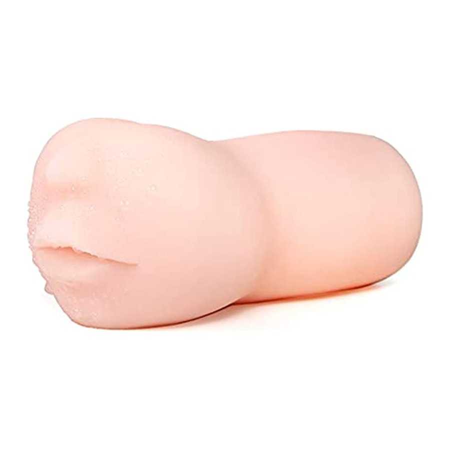 Silicone Realistic Mouth with Tongue and Teeth Male Masturbator Oral Sex Blow Job Pocket Pussy Adult Toy
