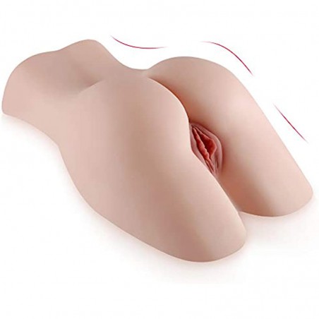 8.8LB Male Masturbators Toy Realistic Sex Doll with 3D  Channel Two Hole Life-Size Doggy Style Male Masturbator Pussy Ass for Vaginal and Anal Sex Toy for Men Masturbation