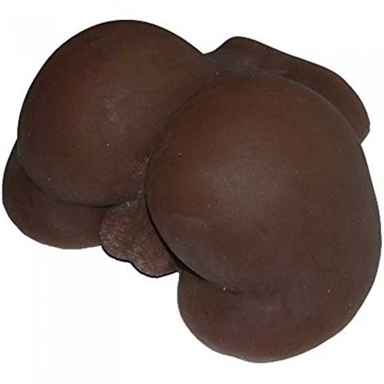 Male Masturbator Full Silicone Black Man Butt Ass with Testicles and Anal Holes Sex Doll for Male&Gay