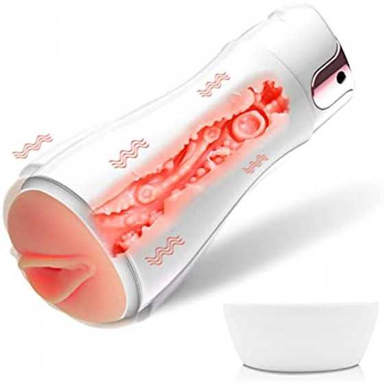 Automatic Male Masturbator Cup with 7 Vibration Modes, Pocket Pussy with Realistic Textured for Penis Stimulation Massager, Vagi