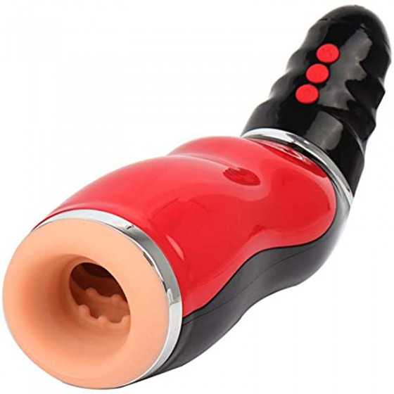 Male Masturbator Cup Adult Sex Toys for Men, Automatic Electric 5 Clamping 10 Vibrating with Various Woman Moans Stroker Masturb