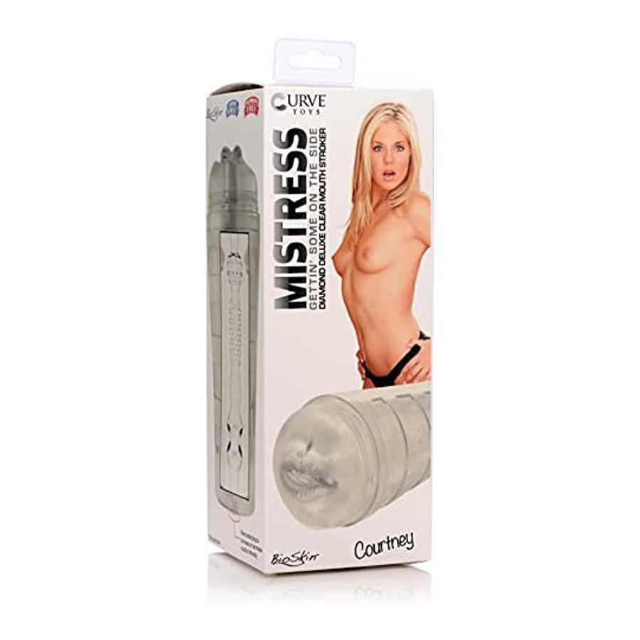 Mistress Courtney Diamond Deluxe Mouth Stroker Toy for Men, Women, and Couples, Adult Sex Pleasure Toys, Male Masturbators Reali