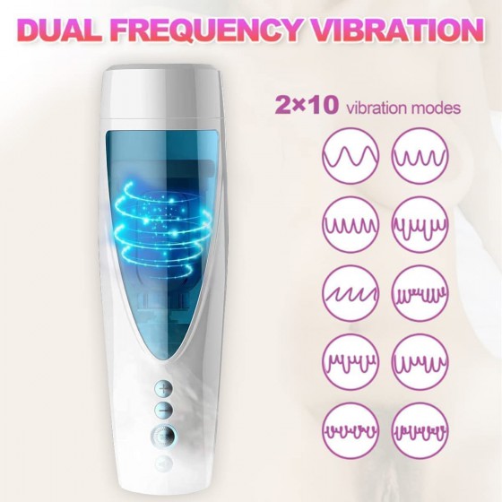Automatic Male Masturbator Cup Pocket with Thrusting Adult Sensory Tool for Men Masturbation Hands Free Electric for Penis Stimulation (Pink2)