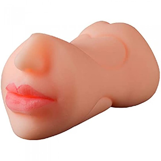 bsqipsd Lifelike Pocket Pussy Male Masturbator Toy with 3D Realistic Vagina and Tight Anus Sex Stroker, Portable Flesh Light Sex
