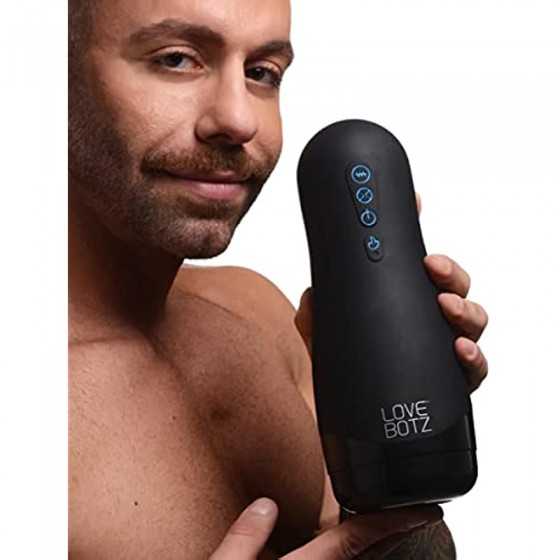 LoveBotz Auto Milker 15X Sucking Male Masturbator Toy with Triple Sensations | Warming Suction Vibration | Adult Sex Pleasure To