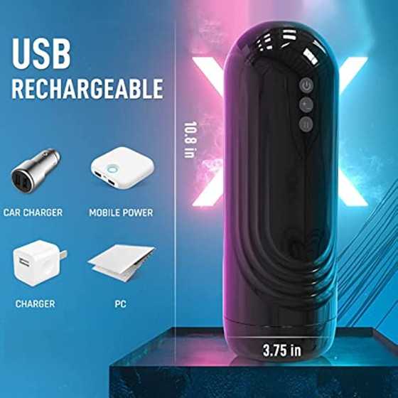 Automatic Male Masturbator, Surprix 7 Blowjob Thrusting Modes, Men Sex Toys, One-Click Hand-Free Pocket Pussy Function with 3D R