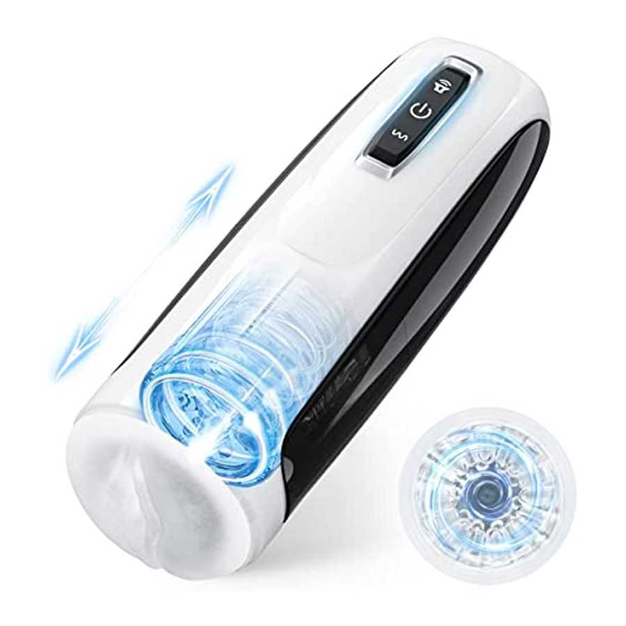Automatic Male Masturbators with 10 Modes - Thrusting 360°Rotating ,Electric Hand-Free Men Masturbation Pocket Pussy for Sex Tra