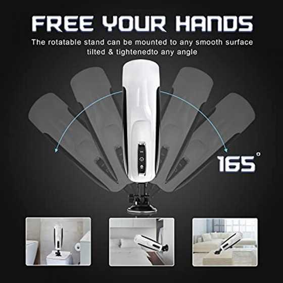 Automatic Male Masturbators with 10 Modes - Thrusting 360°Rotating ,Electric Hand-Free Men Masturbation Pocket Pussy for Sex Tra