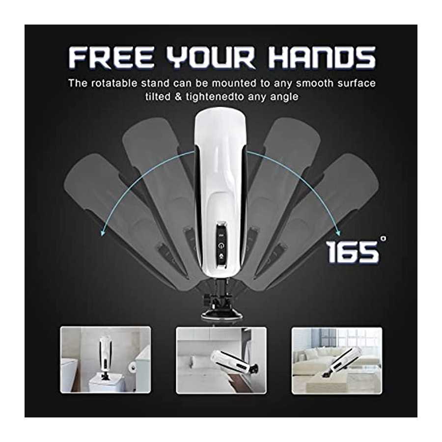 Automatic Male Masturbators with 10 Modes - Thrusting 360°Rotating ,Electric Hand-Free Men Masturbation Pocket Pussy for Sex Tra