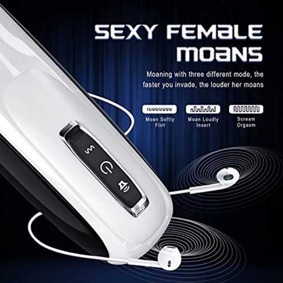 Automatic Male Masturbators with 10 Modes - Thrusting 360°Rotating ,Electric Hand-Free Men Masturbation Pocket Pussy for Sex Tra