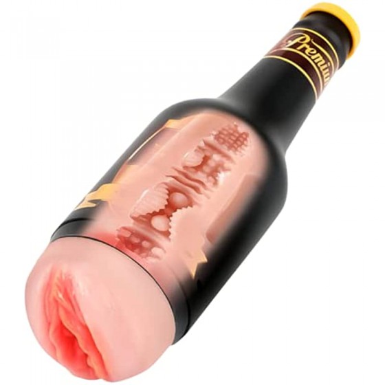 Male Masturbator Male Sex Toy, Realistic Beer Bottle Textured Pocket Pussy for Men, Masturbation Cup Mens Stroker, Toy Adult Mal