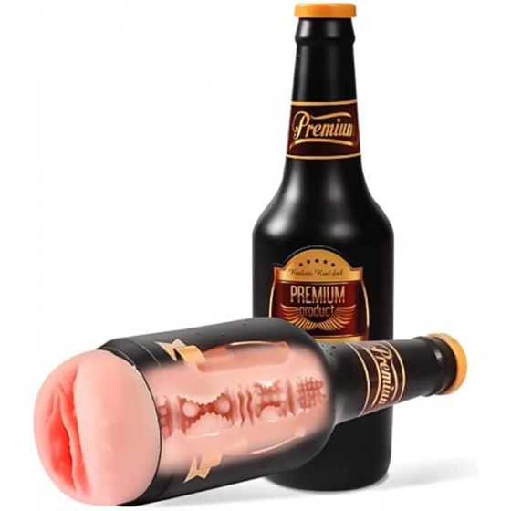 Male Masturbator Male Sex Toy, Realistic Beer Bottle Textured Pocket Pussy for Men, Masturbation Cup Mens Stroker, Toy Adult Mal