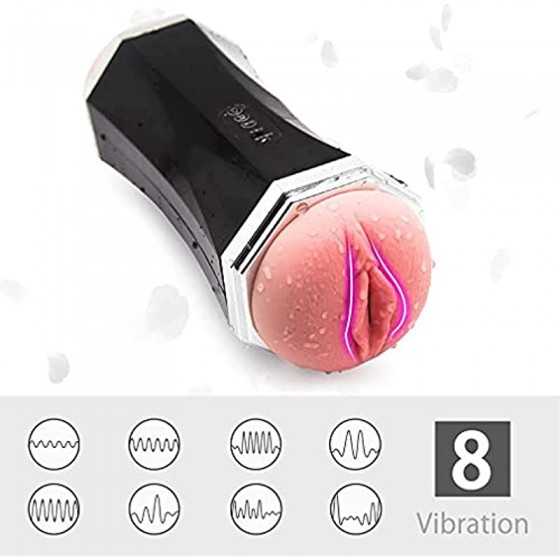 Men Massage Trainer Realistic 3D Pocket Pussuy with Tight Sleeve Stroker Mouth and Pussy Double Head Masturbration Cup Hand Free