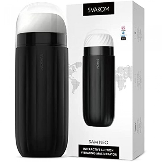 APP-Remote Automatic Sucking Masturbator Men Sex-Toy - SVAKOM APP-Control & 2D Interactive Hands Free Masturbators Cup with 5 Su