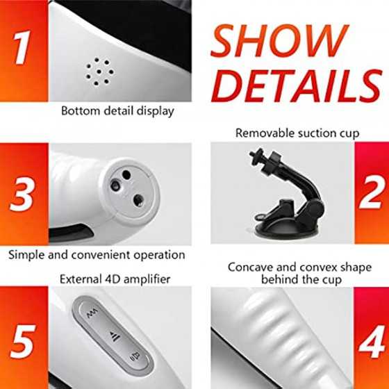 2023 New Automatic Male Masturbators - Upgraded 7 Vibration & Suction Hands Free Pocket Pussy Male Stroker with 3D Realistic Tex