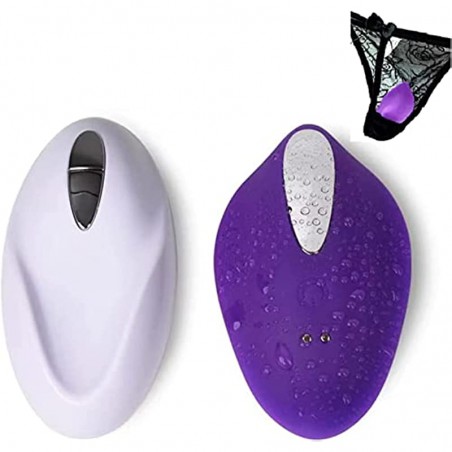 2 in 1 Wearable Vibrator, Thrust Vibrator Realistic Dildo Clit Suction Cup, G-spot and Clit Vibrator with 9 Modes Massage Toys f